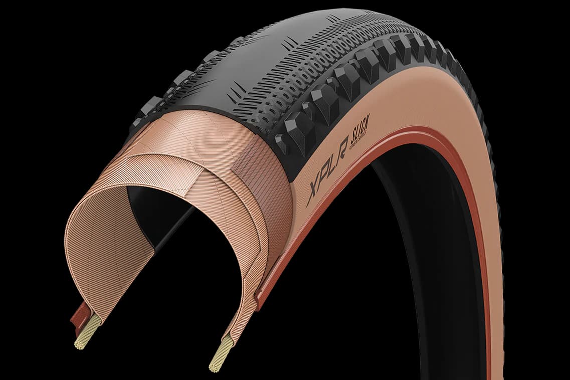 Goodyear XPLR Slick 40mm tread pattern