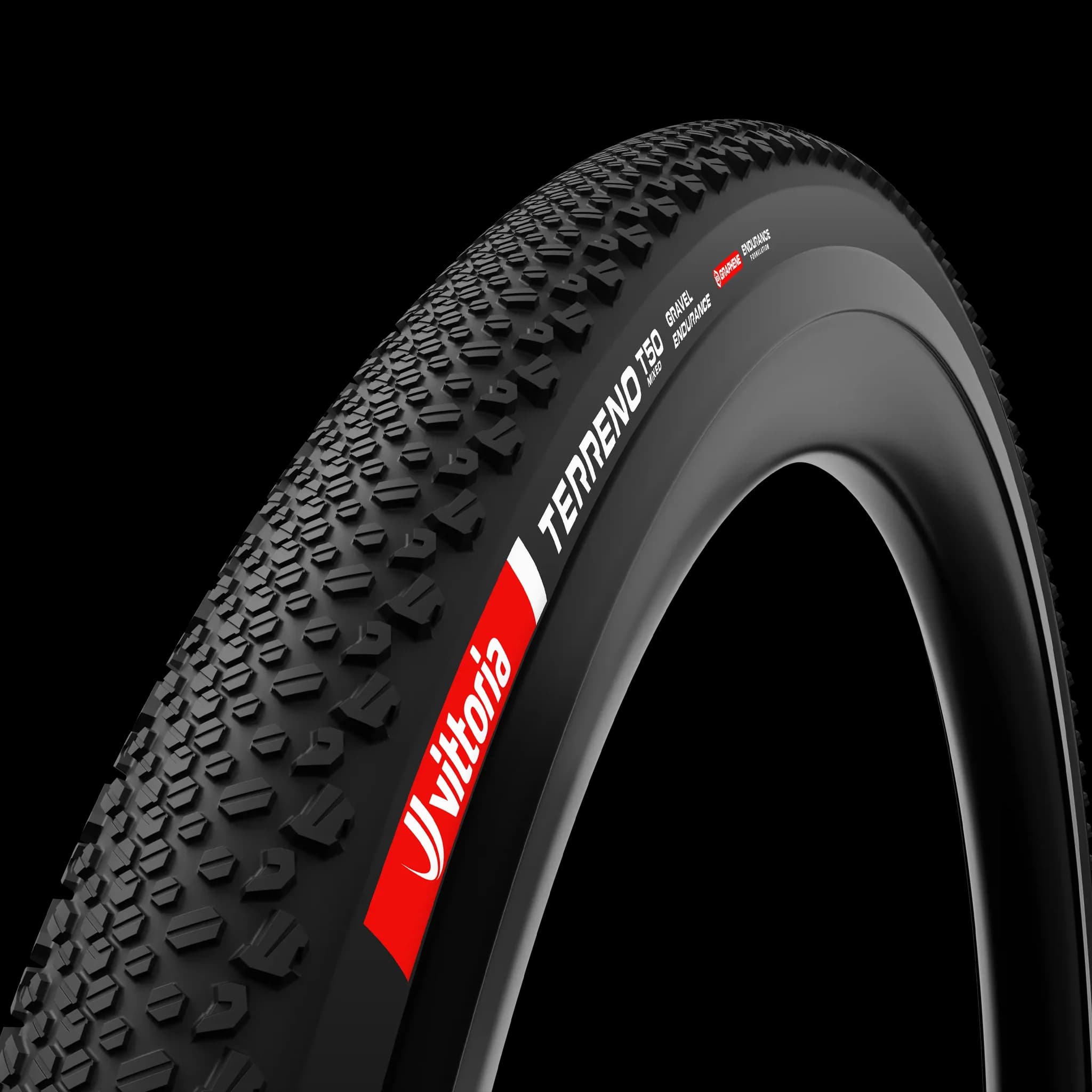Vittoria Terreno T50 Mixed Gravel Endurance 40mm tread pattern